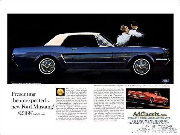 美国经典肌肉跑车福特野马,野马传奇肌肉车