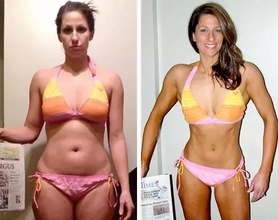 健美运动员停止健身一年后的样子,健美运动员减脂前后对比照