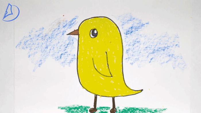 简笔画吃葡萄,简笔画可爱小图案蜗牛吃树叶