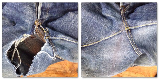 牛仔裤修补过程视频,牛仔裤破洞无痕修复贴