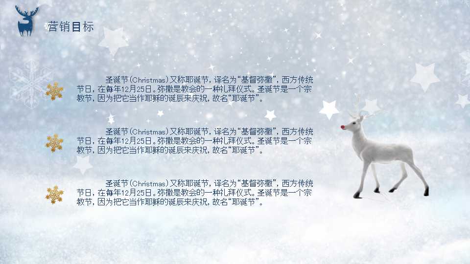 新鲜出炉的圣诞营销策划方案PPT模板