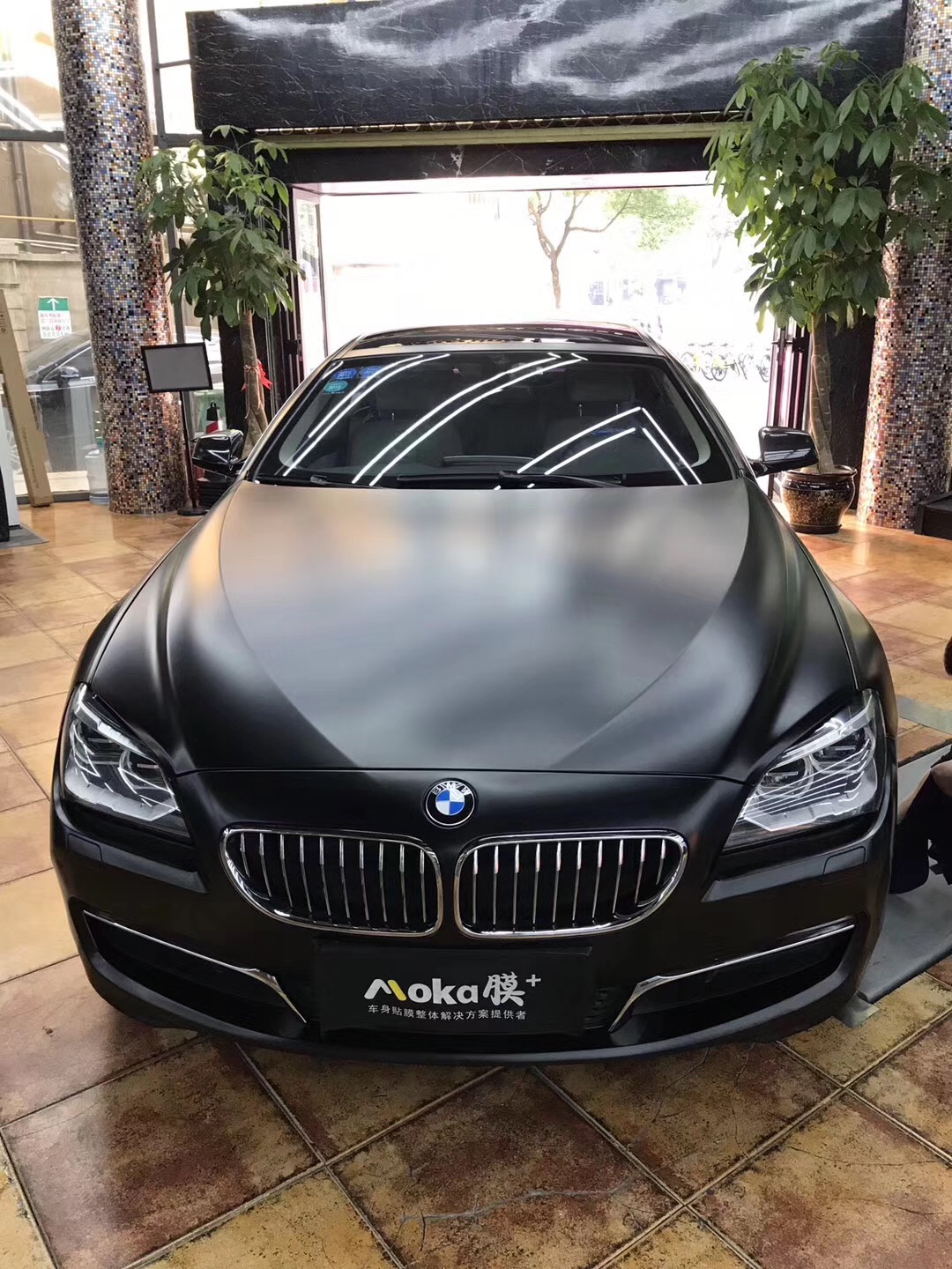 teckwrao秃鹰改色膜,宝马640敞篷拉花贴膜