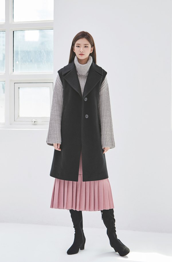 毛衣和裙子怎么搭配好看？韩国chic风秋冬毛衣配裙子示范