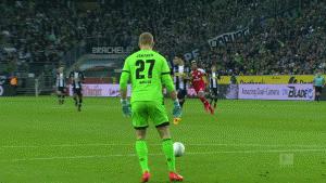 美因茨门将穆勒,美因茨任意球