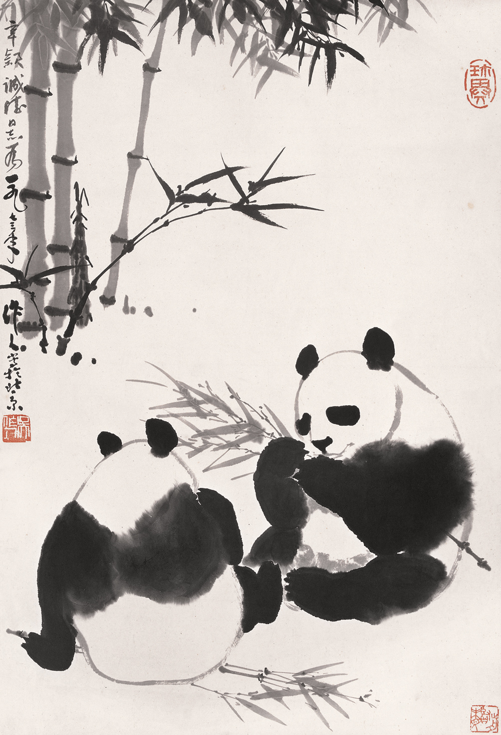 猜猜这是谁的手绘画作品,猜猜是哪一只熊猫