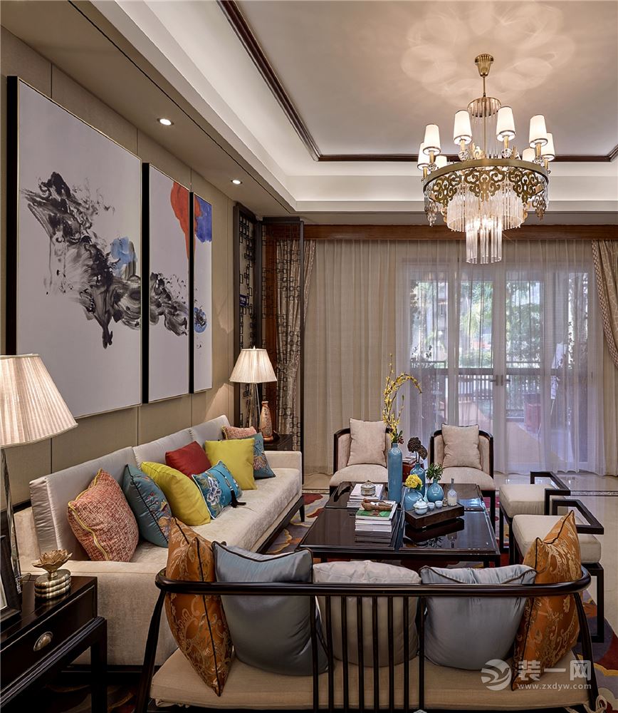 苏州石湖之韵设计（实景）效果图，混搭风色彩艳丽，充满文艺感