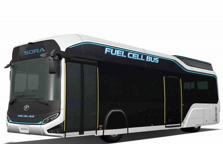 丰田sora油电混合巴士,丰田燃料巴士