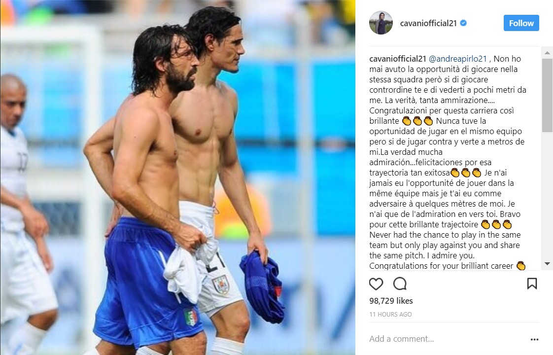 皮尔洛告别世界杯,传奇落幕罗纳尔多