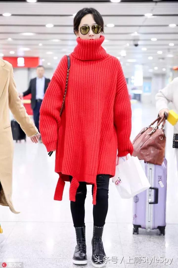 冬天半袖蝙蝠衫毛衣搭配,冬天宽松版的毛衣怎么搭配