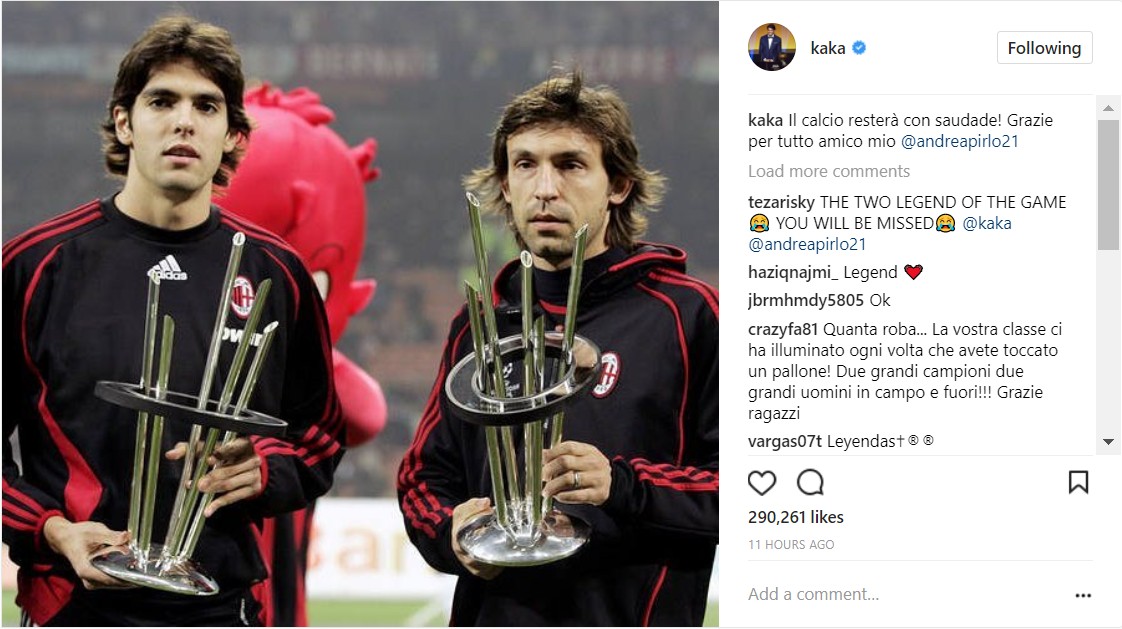 皮尔洛告别世界杯,传奇落幕罗纳尔多