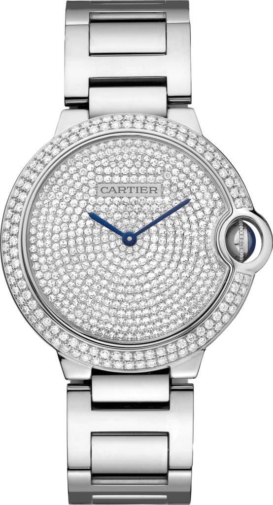 卡地亚钻石蓝气球女表价格,卡地亚蓝气球钻石堆