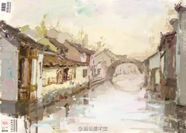 色彩风景联考高分卷,浙江联考色彩风景教程