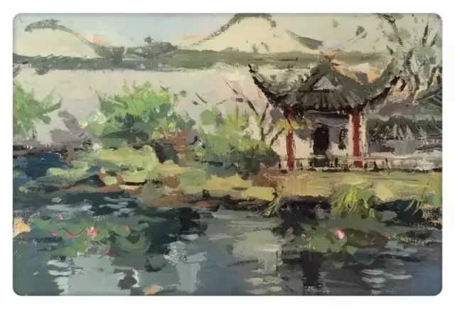 色彩风景联考高分卷,浙江联考色彩风景教程