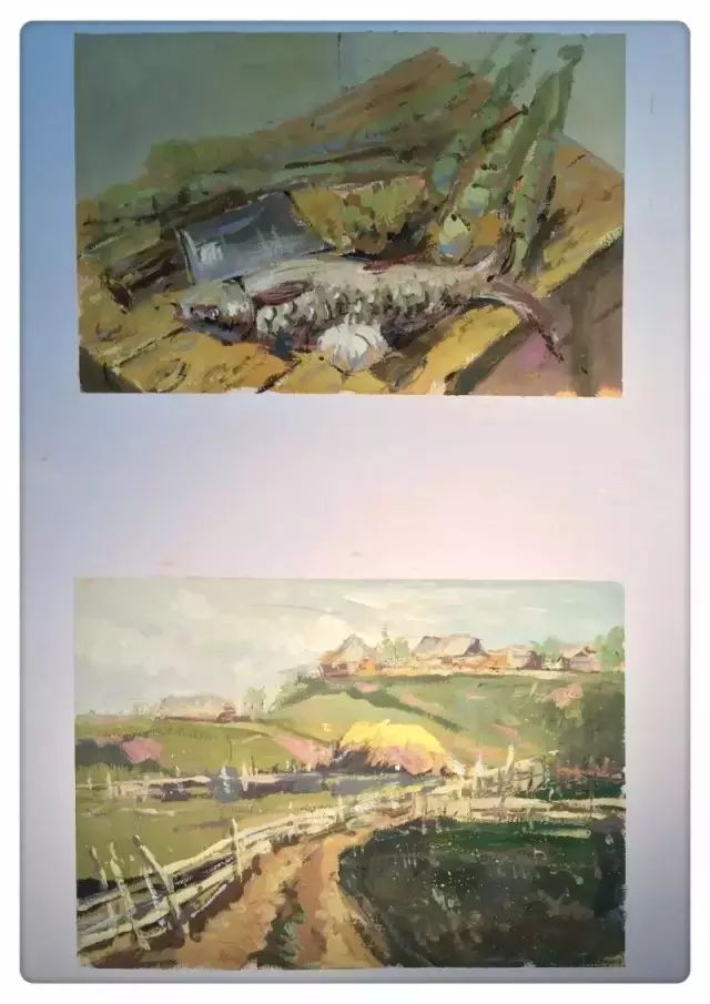 色彩风景联考高分卷,浙江联考色彩风景教程