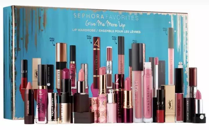 晒男友送的口红,明星晒自己口红