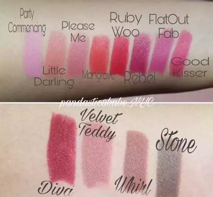 晒男友送的口红,明星晒自己口红