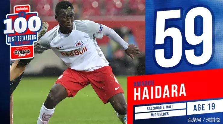 2017年度足坛百大潜力新星：第51-60名，“伊涅斯塔接班人”在列