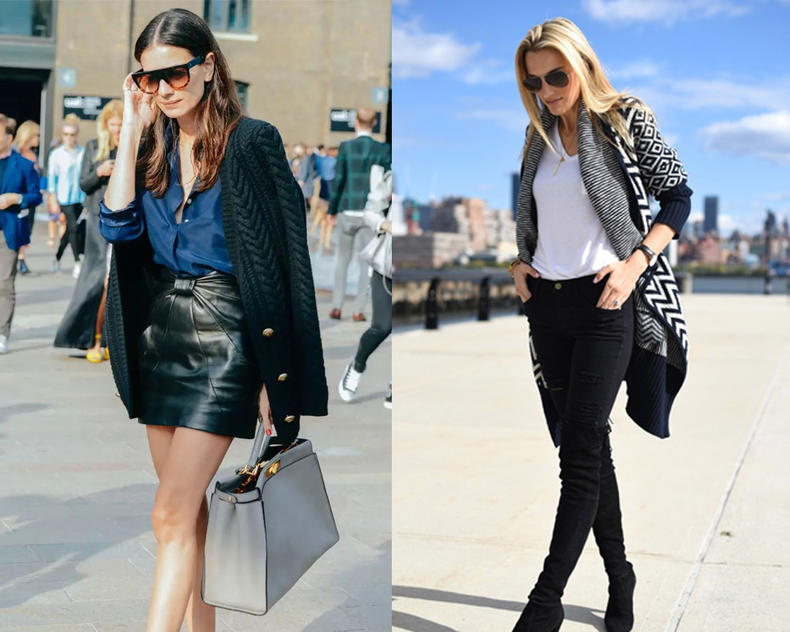 针织秋冬外套,针织外套冬天要怎么穿