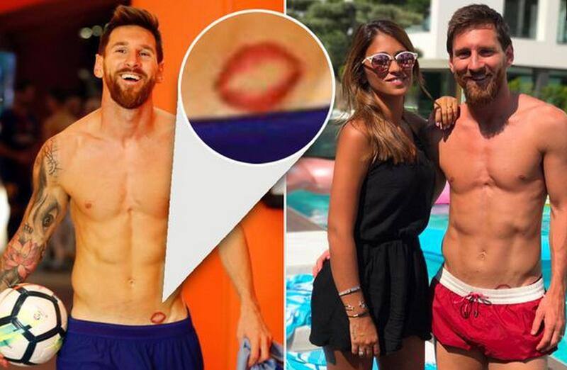 梅西的最新纹身,梅西腿部纹身最新