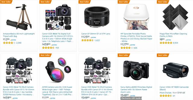 美国线上市场最受欢迎的摄像产品品牌及热卖品TOP30