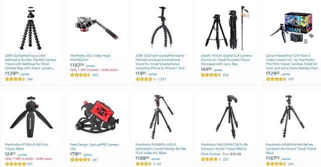 美国线上市场最受欢迎的摄像产品品牌及热卖品TOP30