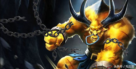 牛头酋长皮肤高清图片,给公牛角力你会尝到牛角的味道