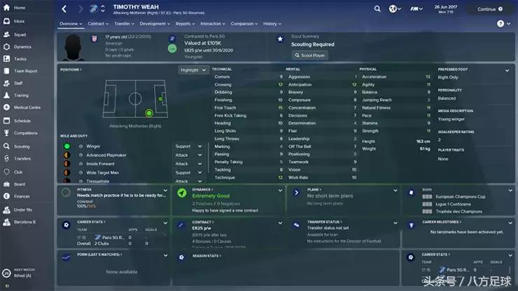 fm2018可玩性高的球队,fm2018青训小牛