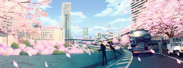 感恩樱花是爱情与希望的象征,樱花飘落的刹那胜过永恒的光辉