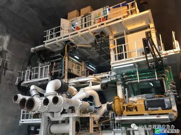 汕头海湾隧道盾构机刀盘到货,汕头海湾隧道鮀岛号盾构机下线