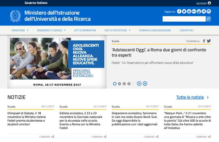 意大利留学：带你玩转意大利教育部官网