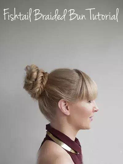 幼儿园编发鱼尾麻花辫,鞠婧祎同款鱼尾麻花辫