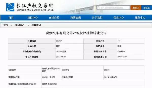 观致汽车25%的股份再遭出售,观致股权转让