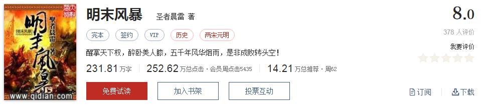 起点经典小说100部推荐,起点历年高分神作