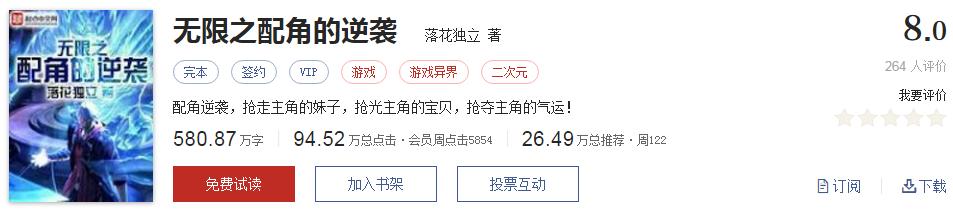 起点经典小说100部推荐,起点历年高分神作