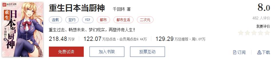 起点经典小说100部推荐,起点历年高分神作