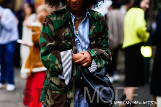 迷彩服的时尚穿搭,迷彩工装风搭配外套