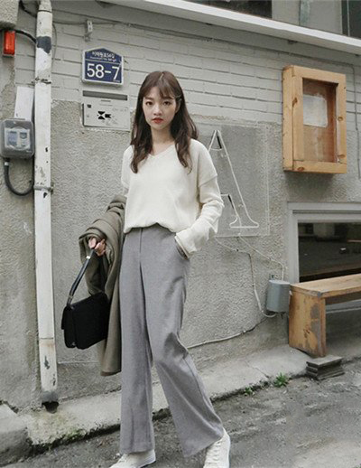 秋冬韩国风穿搭内搭女,韩国冬季穿搭女高级感