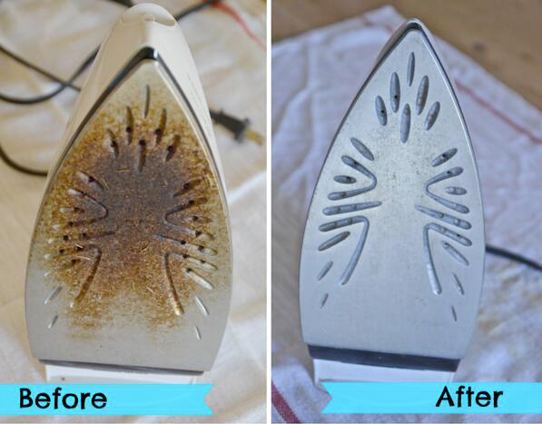 熨斗的焦面怎么去除,熨斗底部脏了怎么清理