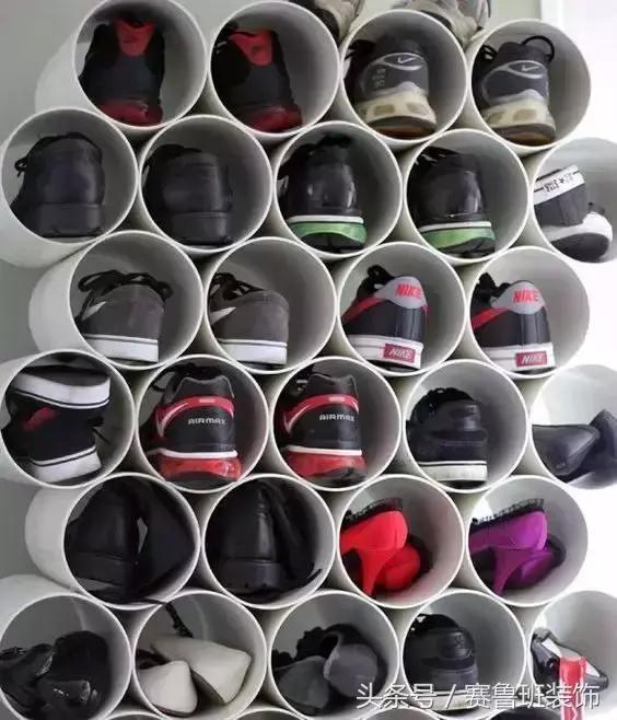 鞋盒改造一下鞋柜能省1倍空间,大号塑料瓶放鞋柜