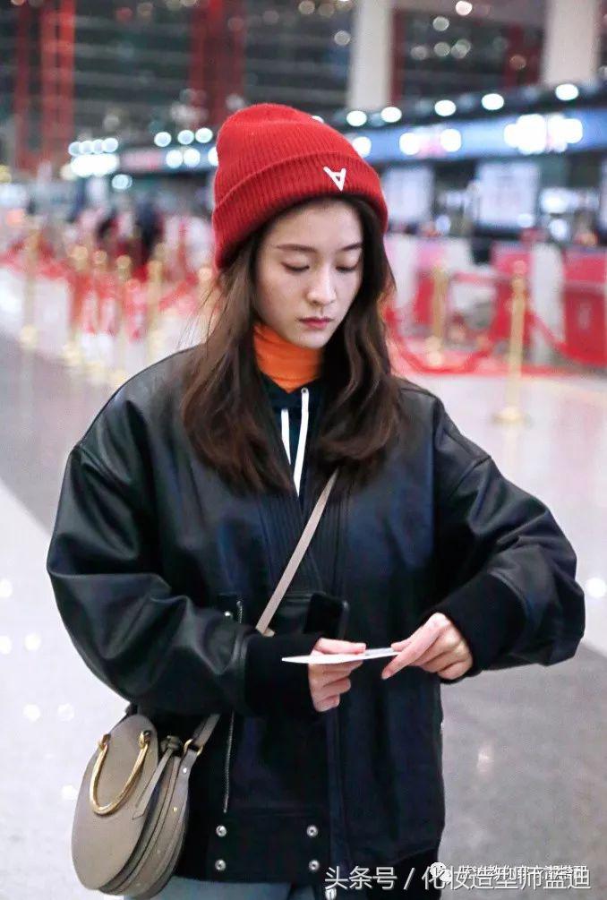 明星同款滑雪服古力娜扎,明星穿搭只服古力娜扎