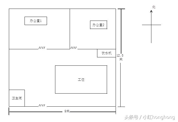 不会用CAD,我就用Excel表制作出了简单的平面图