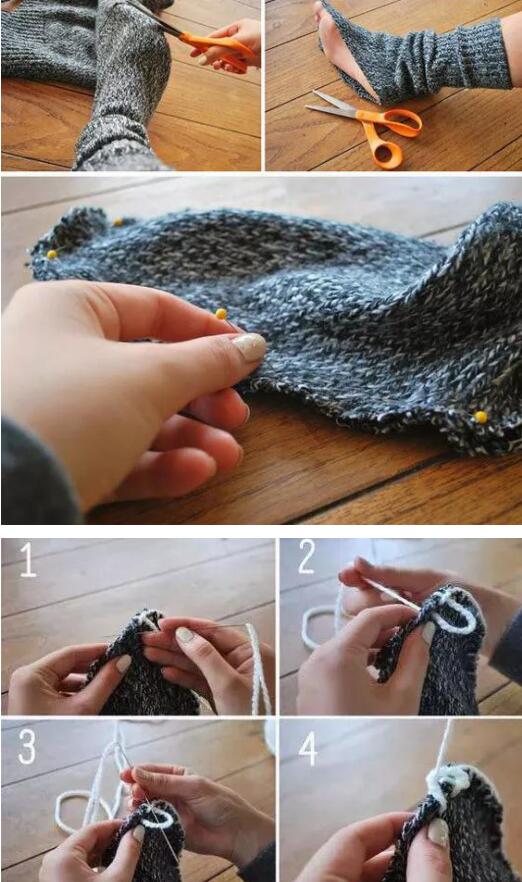 穿旧的毛衣,穿旧的羽绒服千万不要丢