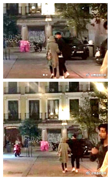 在西班牙街头这般你侬我侬好想去那里偶遇双宋夫妇