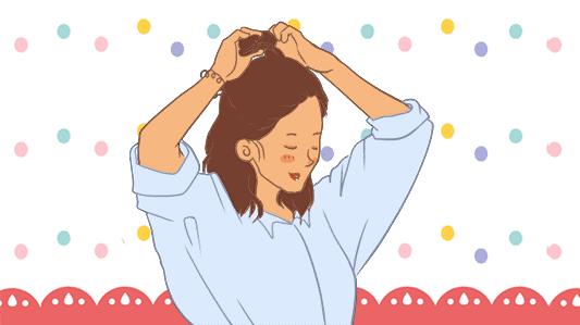 冲天辫小可爱,冲天小发髻