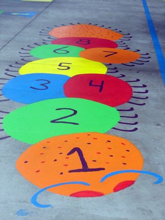 不要小看一个幼儿园,幼儿园地面标志图