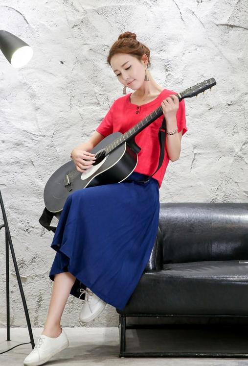 棉麻裙子套装，以质朴之色，点缀美丽梦想！