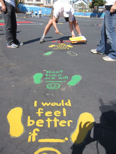 不要小看一个幼儿园,幼儿园地面标志图