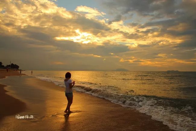 三亚最美的夕阳日落,夕阳的落下