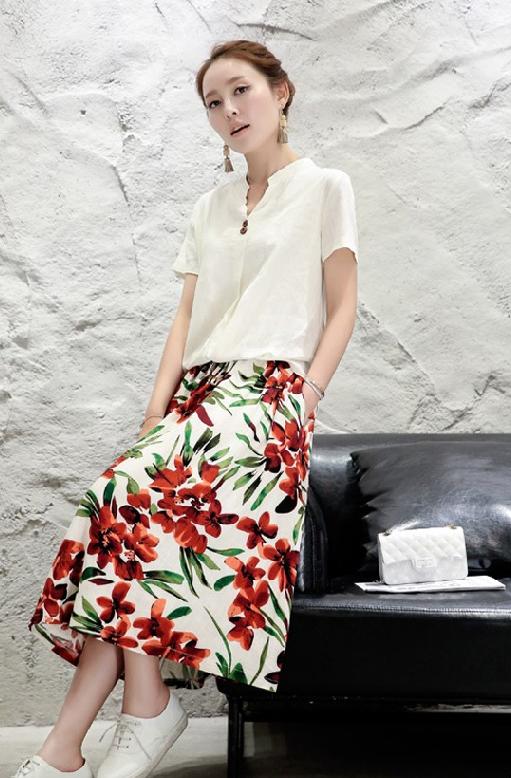 棉麻裙子套装，以质朴之色，点缀美丽梦想！