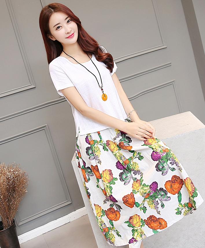 棉麻裙子套装，以质朴之色，点缀美丽梦想！